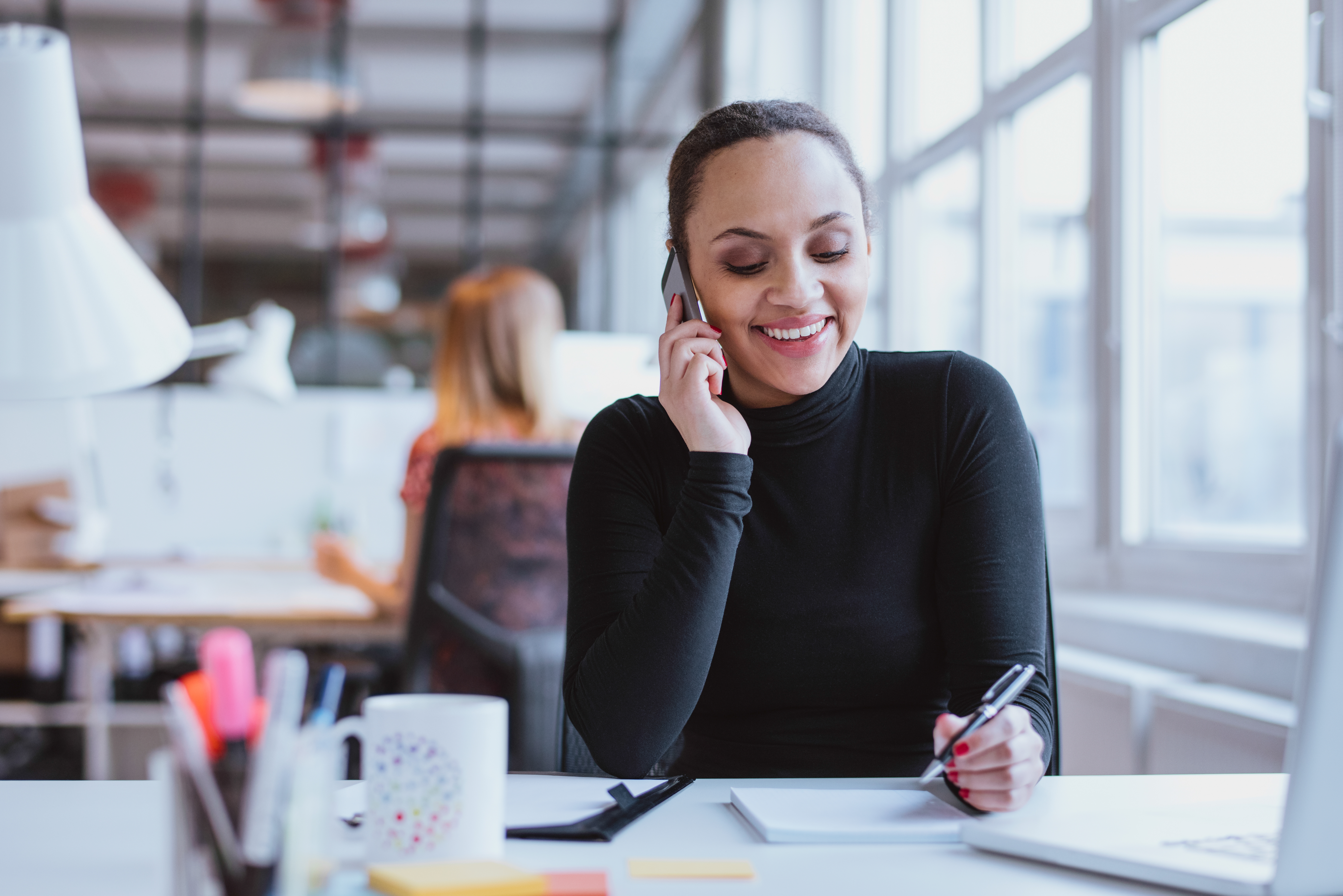 Successful prospect research begins with the right attitudes 1 woman answering a phone call while at work 2021 08 26 19 57 58 utc